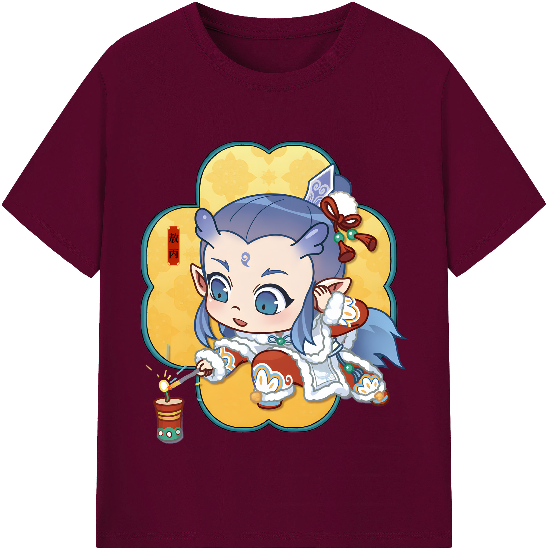 （画像用） Ne Zha 2 ナタ 魔童の大暴れ レディースカジュアルプリントTシャツ（綿100％）